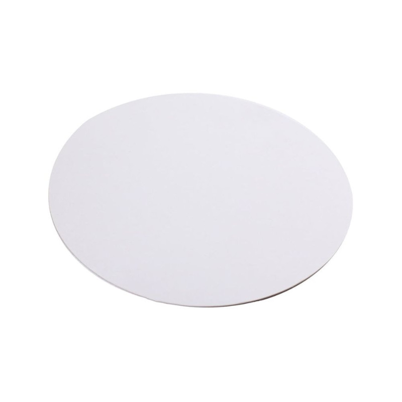 Rond carton face blanche
