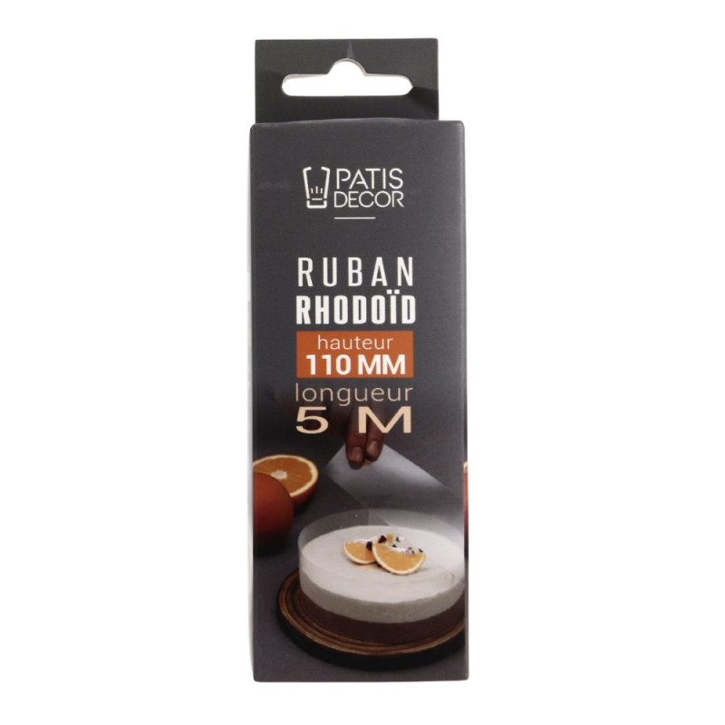 Ruban rhodoïd hauteur 110mm, 5 mètres PK