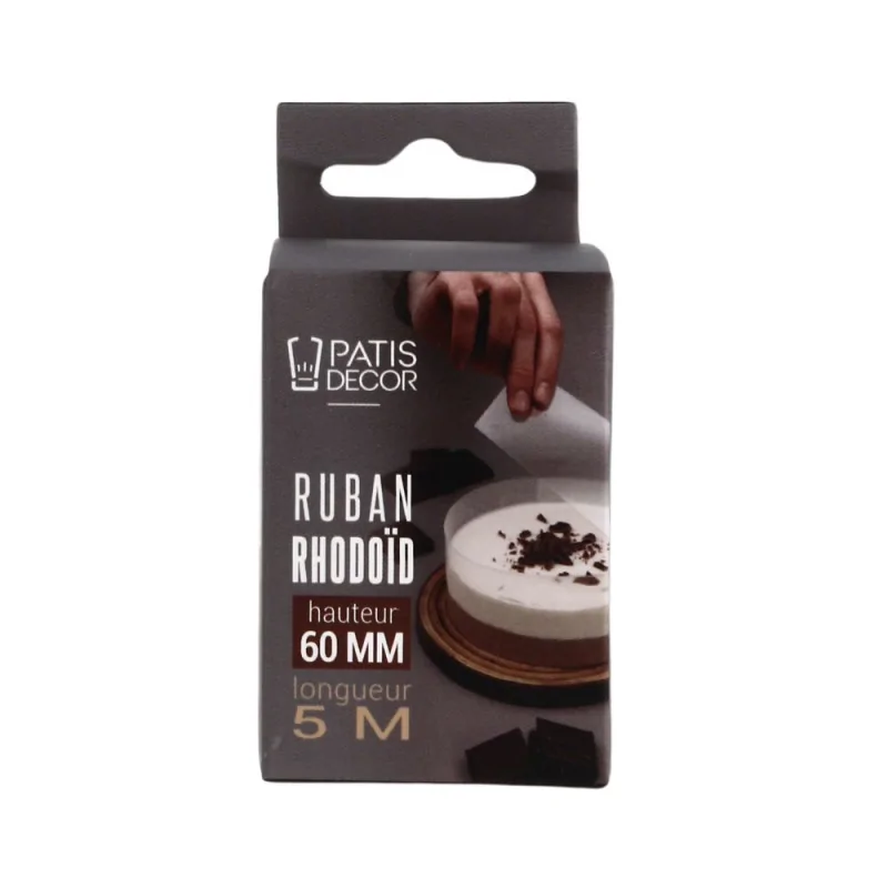 Ruban rhodoïd hauteur 60 mm, 5 mètres PK