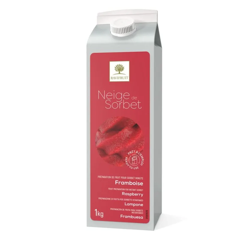 Neige de sorbet framboise Ravifruit 1 kg