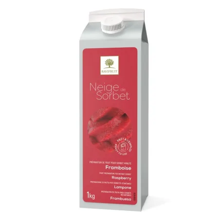 Neige de sorbet framboise Ravifruit 1 kg
