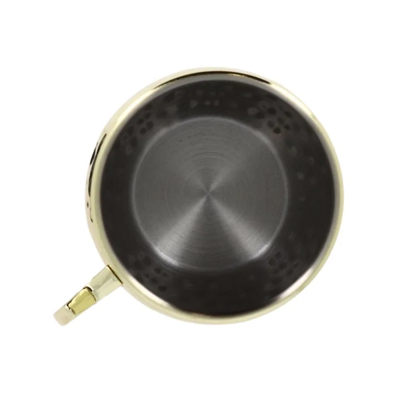 Verre à cocktail "moscow mule" en acier inoxydable dessus