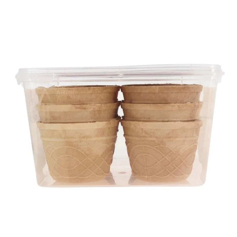 12 pots à glaces en azyme 175 ml