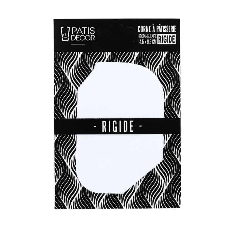 Corne à pâte rectangulaire rigide