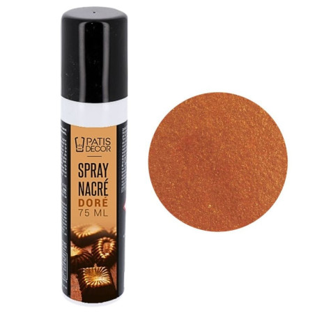 Spray nacré doré 75 ml