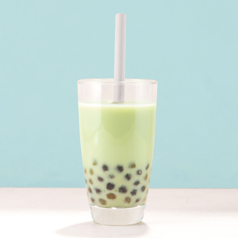 10 pailles en papier spécial bubble tea ambiance
