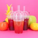 5 gobelets et couvercles bubble tea - 500 ml ambiance