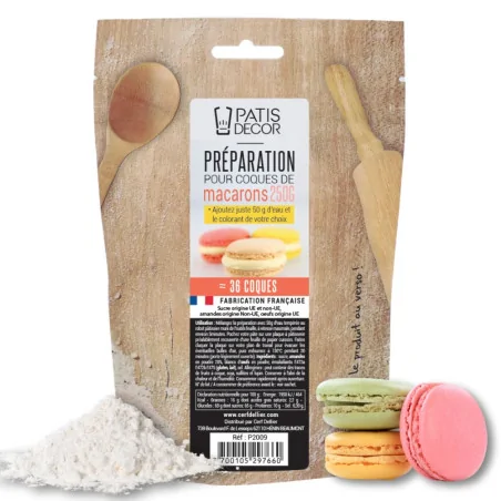 Préparation pour coques de macarons 250 g Patisdécor