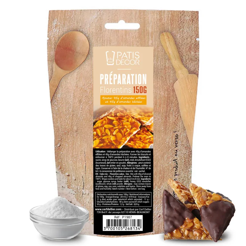 Préparation pour florentins Patisdécor 150 g