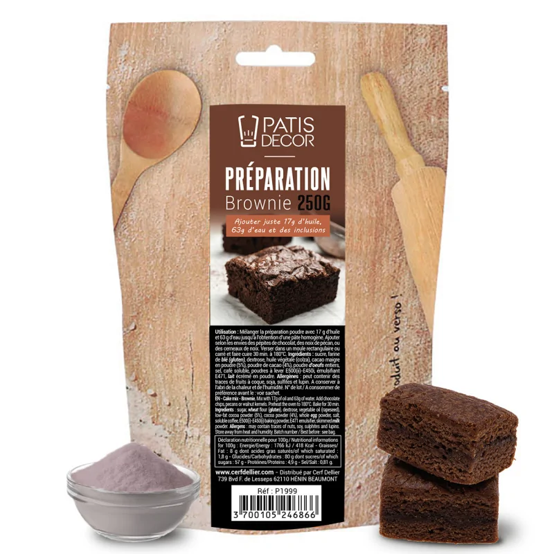 Préparation brownie Patisdécor 250 g
