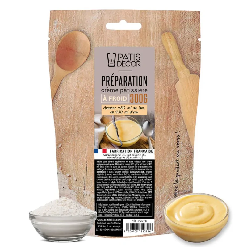 Préparation crème pâtissière 250g PatisDécor