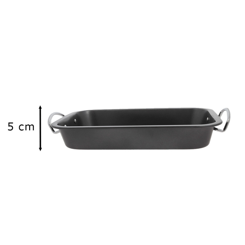 Plat à four en acier avec revêtement anti-adhérent dimension face