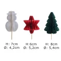Décors en papier à piquer thème Noël, 3 décors différents, dimensions