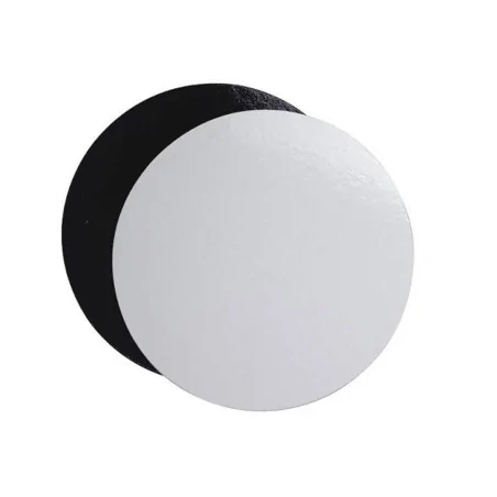 Supports cartonnés à gâteaux ronds blanc et noir Ø 30 cm (x 5)