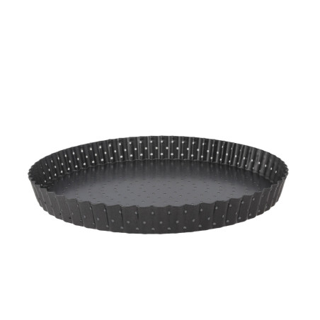 Moule à tarte perforé antiadhésif avec fond amovible - sans emballage