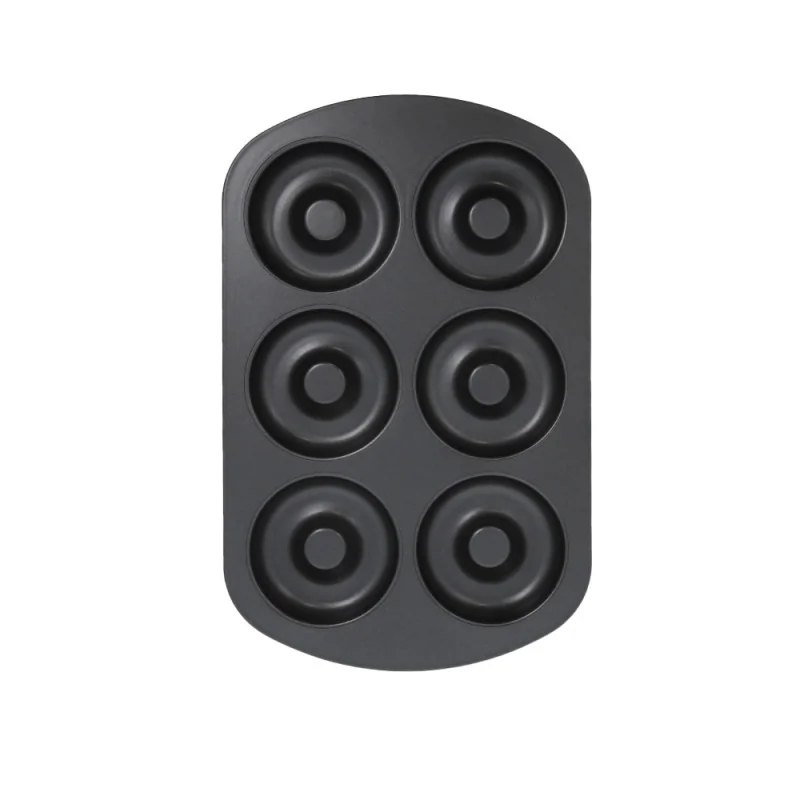 Moule 6 donuts au four en acier antiadhérent Ø8,5cm face