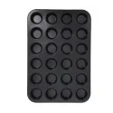 Moule 24 mini-muffins en acier antiadhérent Ø4,5cm  face