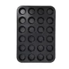 Moule 24 mini-muffins en acier antiadhérent Ø4,5cm  face