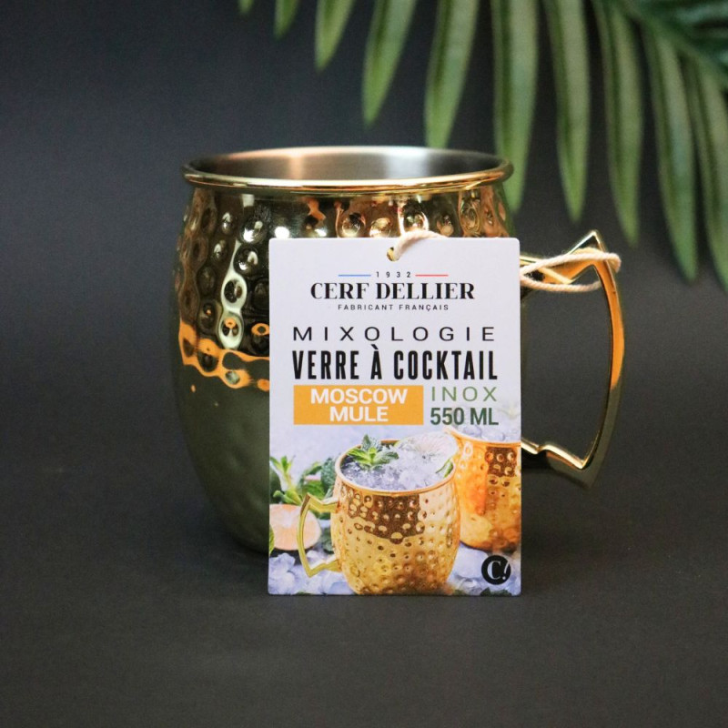 Verre à cocktail "moscow mule" en acier inoxydable PK