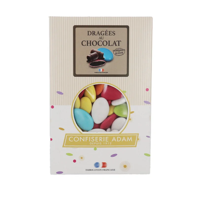 Dragées chocolat multicolores Adam500g