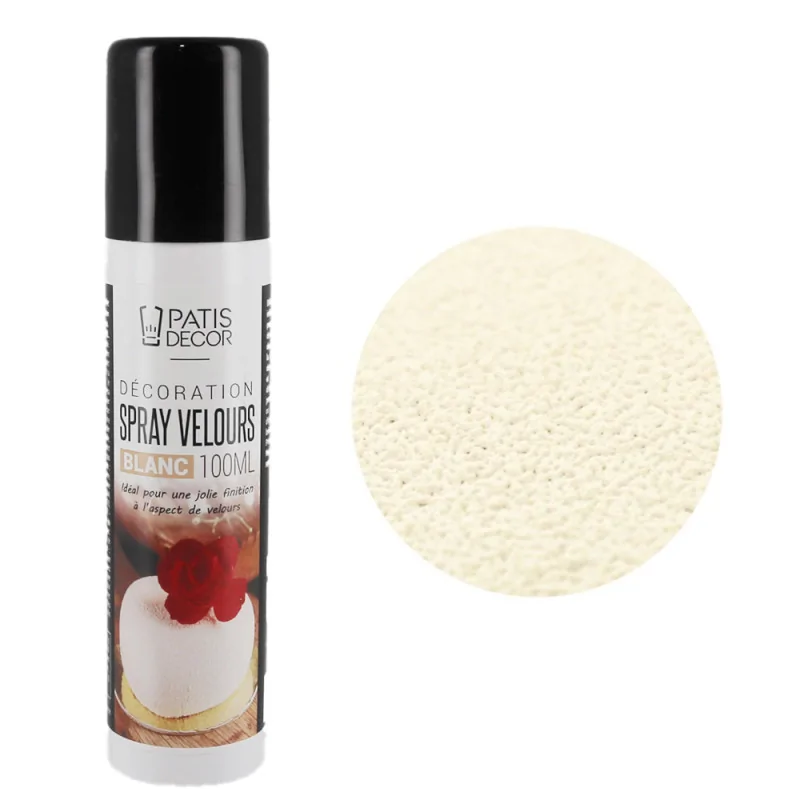 Spray Velours blanc Patisdécor Pro 100 ml