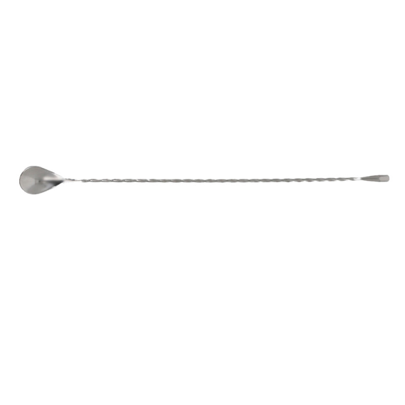 Cuillère à cocktail en acier inoxydable face