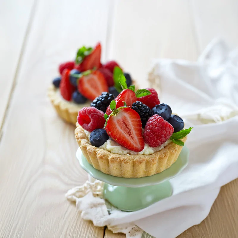 6 moules à tartelettes en acier antiadhérent sans PFAS ø11,5cm ambiance