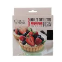 6 moules à tartelettes en acier antiadhérent sans PFAS ø11,5cm emballage