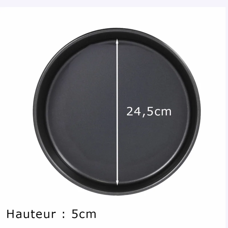 Moule à gâteau en acier anti-adhérent Ø23cm dimensions