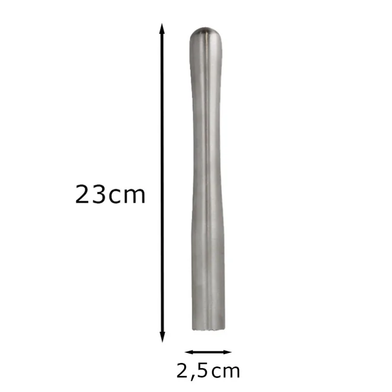 Pilon à cocktail en acier inoxydable dimensions