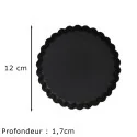 6 moules à tartelettes en acier antiadhérent sans PFAS ø11,5cm dessus