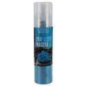 Spray de paillettes bleu 8g face