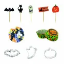 Kit pour petits gâteaux Halloween face