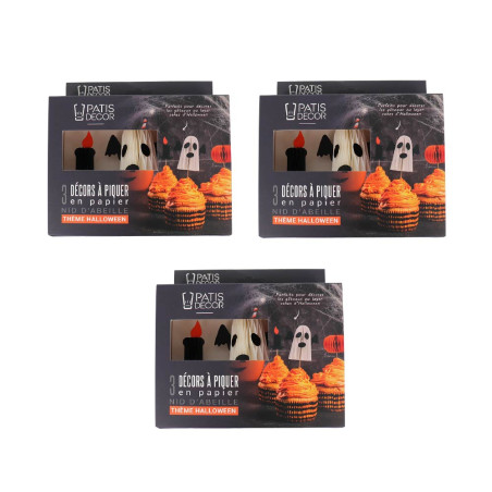 Kit décors à piquer Halloween face