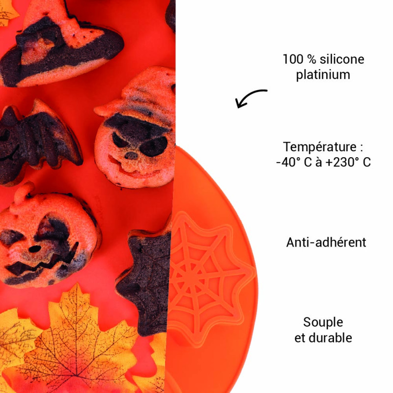 Kit de moules à gâteaux Halloween dimensions empreintes