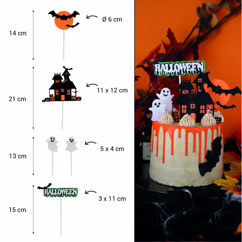 Kit de décors à gâteaux Halloween dimensions