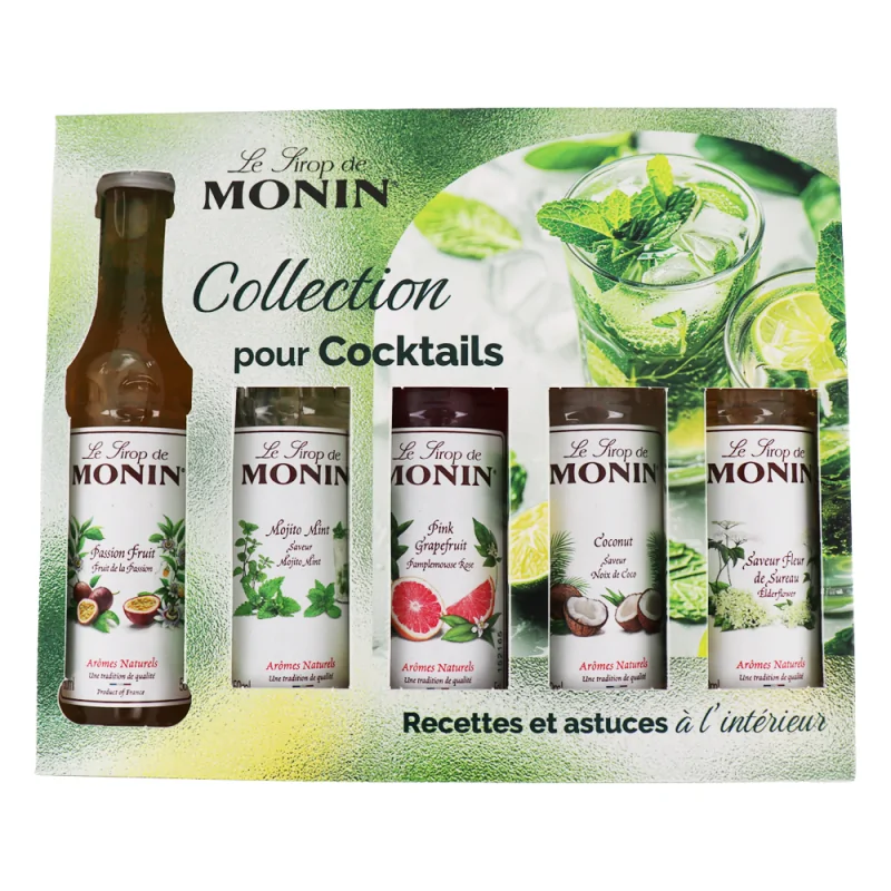 Coffret sirops pour cocktails (5 x 50 ml)