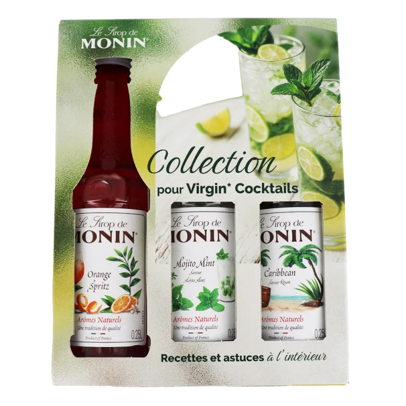 Coffret de Sirops pour Cocktails sans alcool (3 x 250 ml)