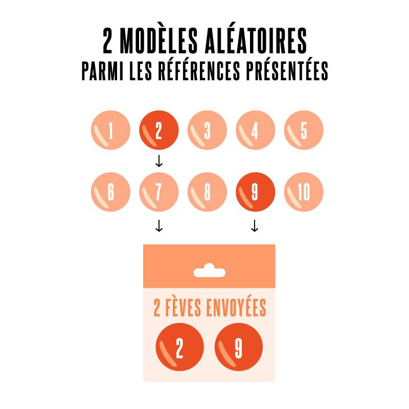 Fèves thème "DCfriends" pour galette des rois (x2) aléatoire