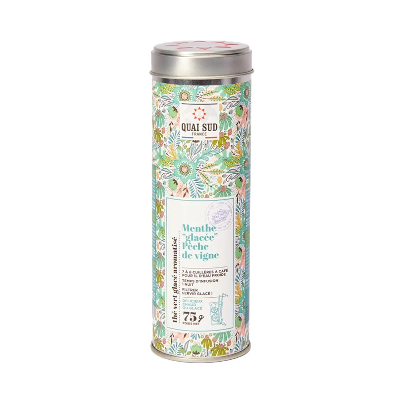 Thé vert menthe glacé & pêche de vigne 75g