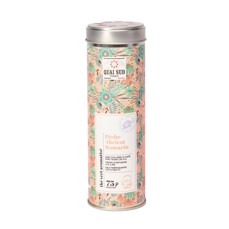 Thé vert pêche abricot & romarin 75g