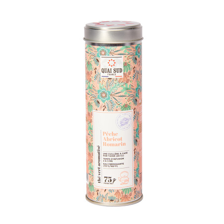 Thé vert pêche abricot & romarin 75g