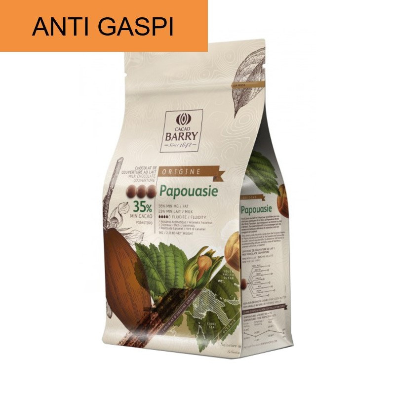Chocolat lait Papouasie Barry 35 % 1 kg - DDM 11/2025