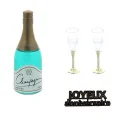 Kit décor Gâteau Bouteille de champagne