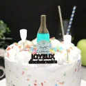 Kit décor Gâteau Bouteille de champagne ambiance