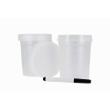 Kit de 2 pots à glace 700mL et un feutre face Kit de 2 pots à glace 700mL et un feutre face