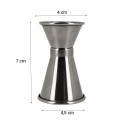 Double verre doseur à cocktail 15/30 ML en inox dimensions Double verre doseur à cocktail 15/30 ML en inox dimensions