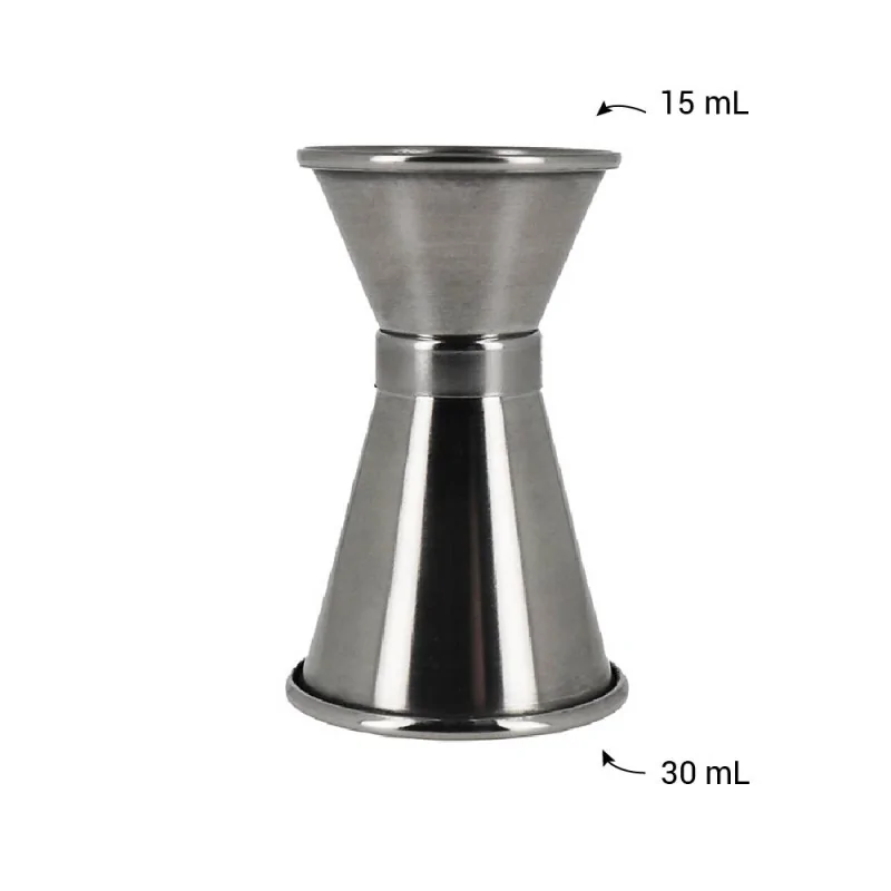 Double verre doseur à cocktail 15/30 ML en inox mesures