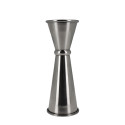 Double verre doseur à cocktail 30/60 ML en inox face Double verre doseur à cocktail 30/60 ML en inox face