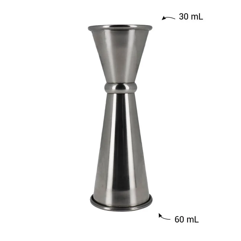 Double verre doseur à cocktail 30/60 ML en inox mesures